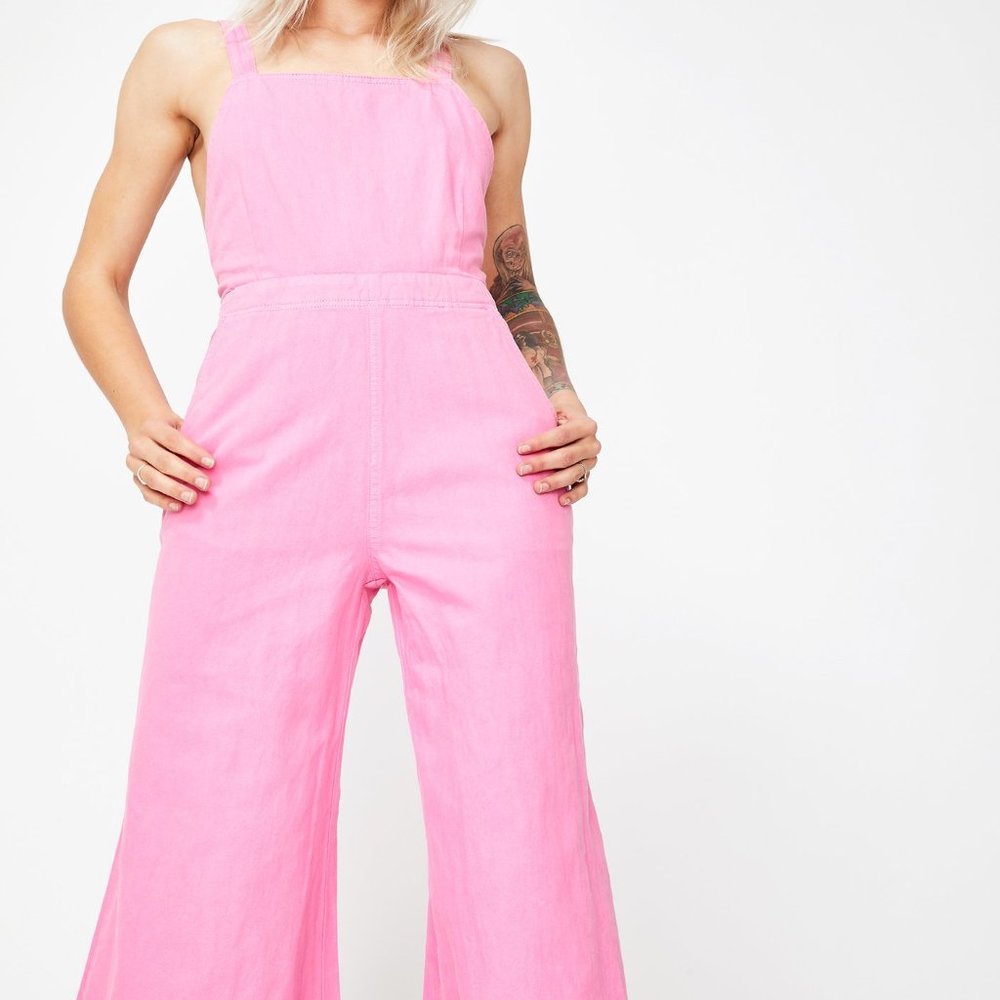 ROLLA'S Pink Wide-Leg Jumpsuit